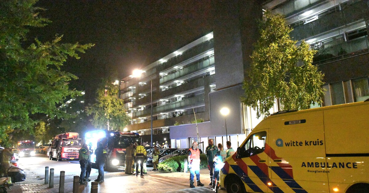 Middelbrand op Gravin Juliana van Stolberglaan in Leidschendam