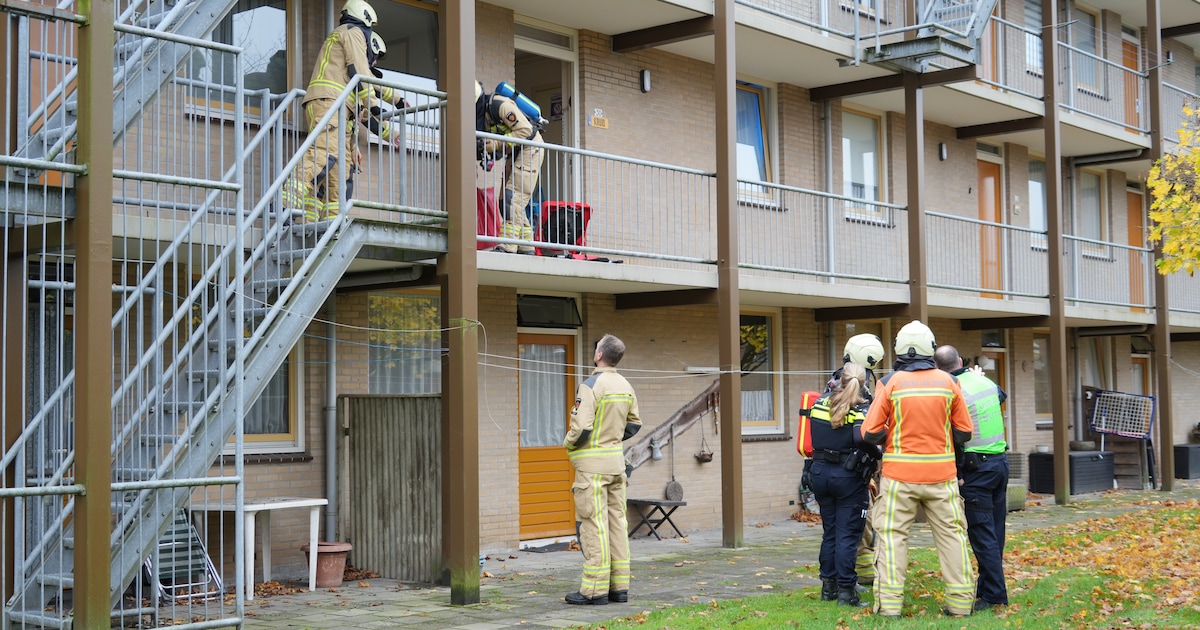 Rookontwikkeling in flat aan de Dr. Schaepmanstraat in Assen
