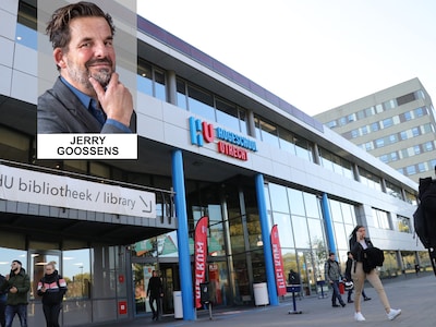 Jerry vindt het zorgelijk dat een instelling voor hoger onderwijs zó van de realiteit is losgezongen