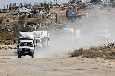 600 vrachtwagens staan klaar bij Rafah, Al Jazeera: ‘Palestijnse lichamen lijken gemarteld’