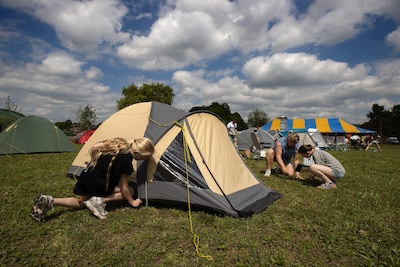 Camp in Willem Alexanderplantsoen this summer during Beverwijk neighborhood camp