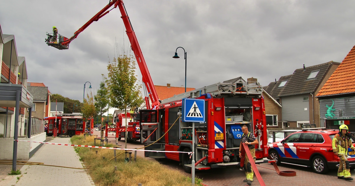 Brand in appartementencomplex op Texel