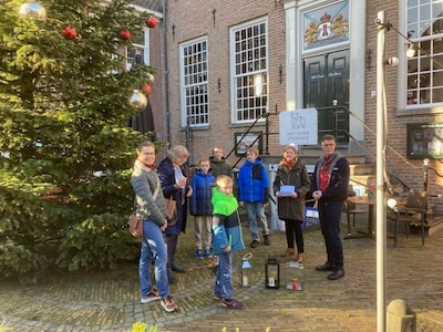 Vredeslicht aangekomen in de gemeente Montfoort