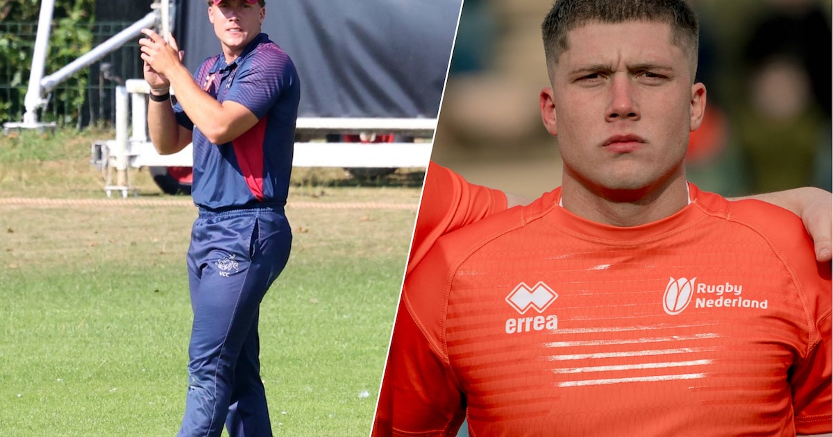 Bardienst van rugbyer Tobias eindigt in cricketduel in de topklasse: ‘Broek veel te strak en schoene