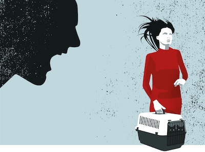 Hondje Lynn was getuige van het geweld tegen Jamy: ‘Ze kroop in een hoekje en beschermde me tegen kl