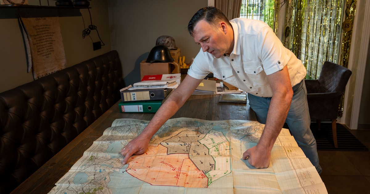 Deze kaart duikt op bij Pieter (48): zo wilden Duitsers op dag twee hele polder leeg geveegd hebben