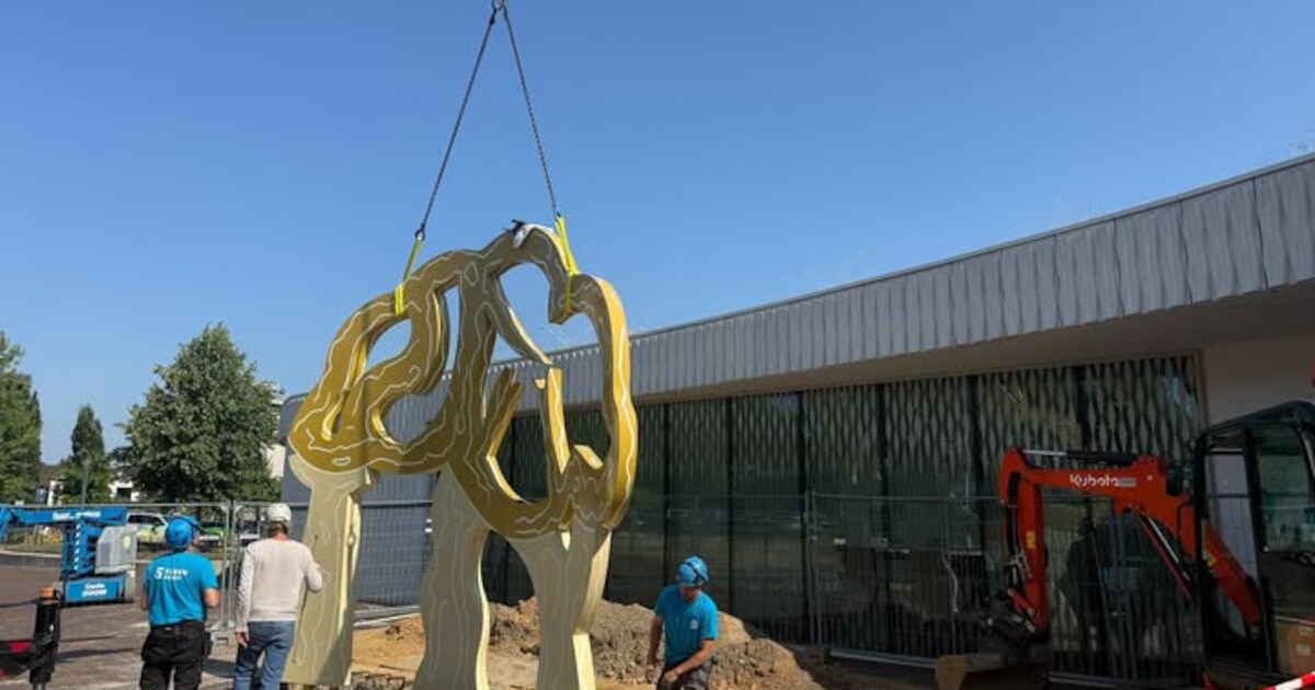 Nieuw kunstwerk op Sweelinckplein in Landgraaf, officiële onthulling volgt later