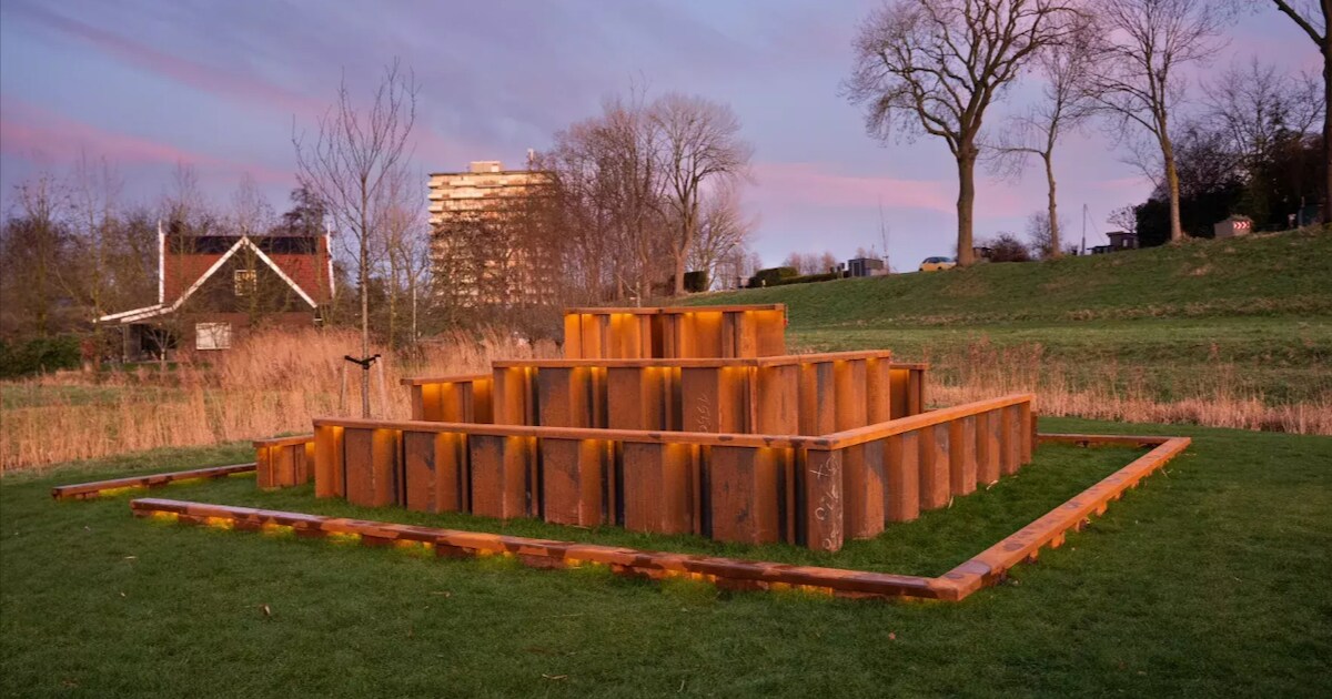 Kunstwerk Polderdiepten officieel onthuld in De Nieuwe Tuinderij Oost in Zuidoostbeemster