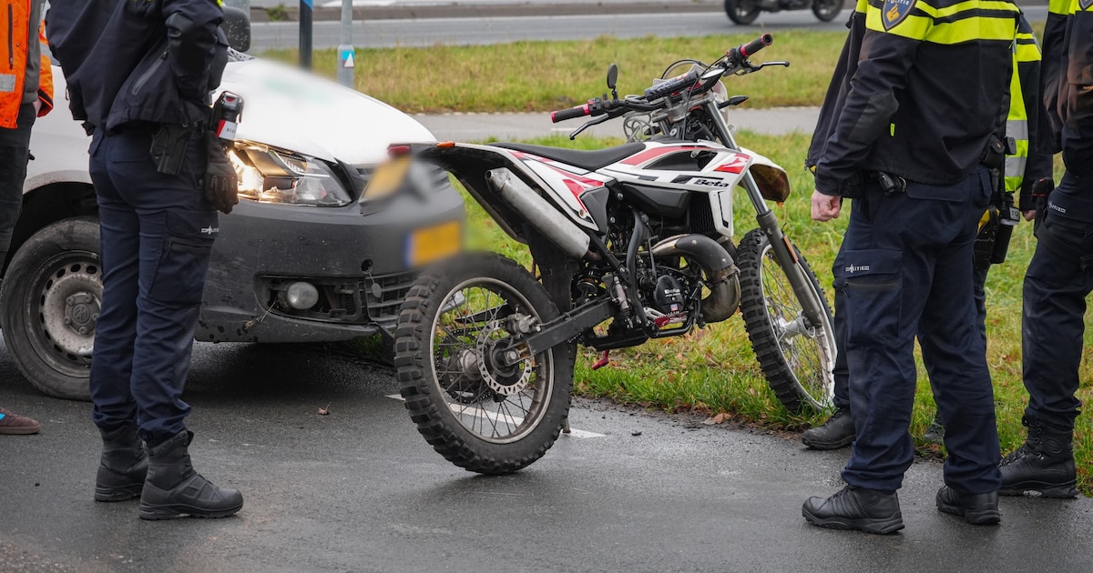 Motorrijder gewond na botsing in Westerkwartier