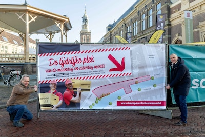 Herinrichting Nieuwe Markt in Kampen officieel begonnen