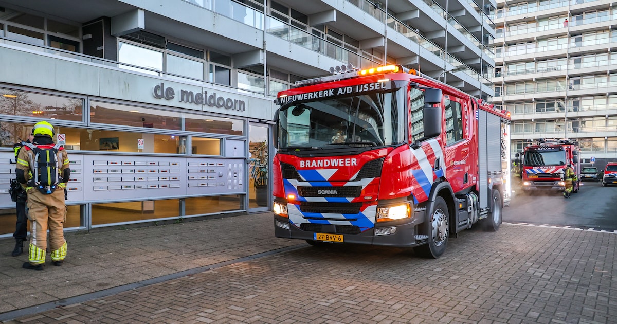 Brand in kelderboxen van flatgebouw in Nieuwerkerk aan den IJssel