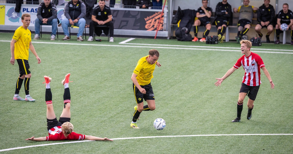 Cirkel voor Nick Kuiper is rond bij Steenwijker Boys: ‘Voor deze club wil ik wel rennen en vliegen’