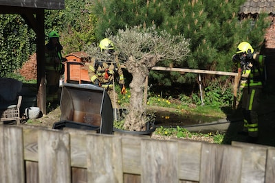 Barbecue vat vlam in Twello: brandweer grijpt in