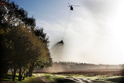 Veel meer bossen op de Veluwe bestrooid met steenmeel of kalk