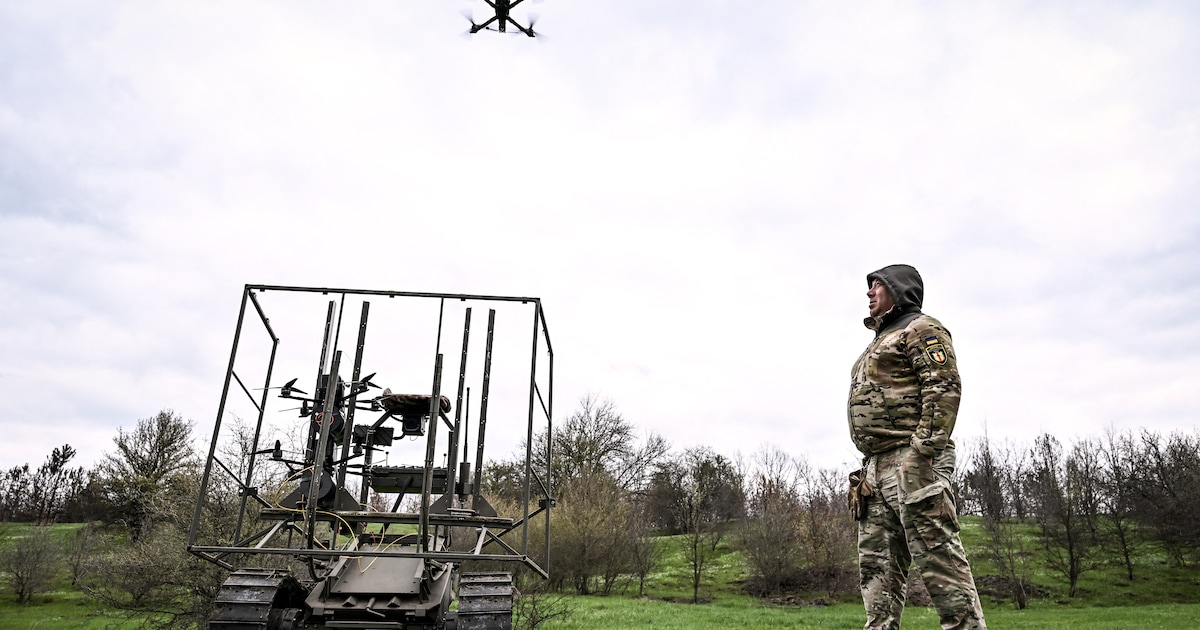 Praat mee: oorlog voeren met alleen drones en robots aan het front ...