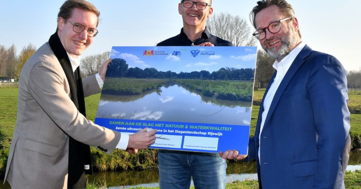 Provincie, waterschap en Rijswijk werken samen aan duurzaam Slagenlandschap in de Vlietzone
