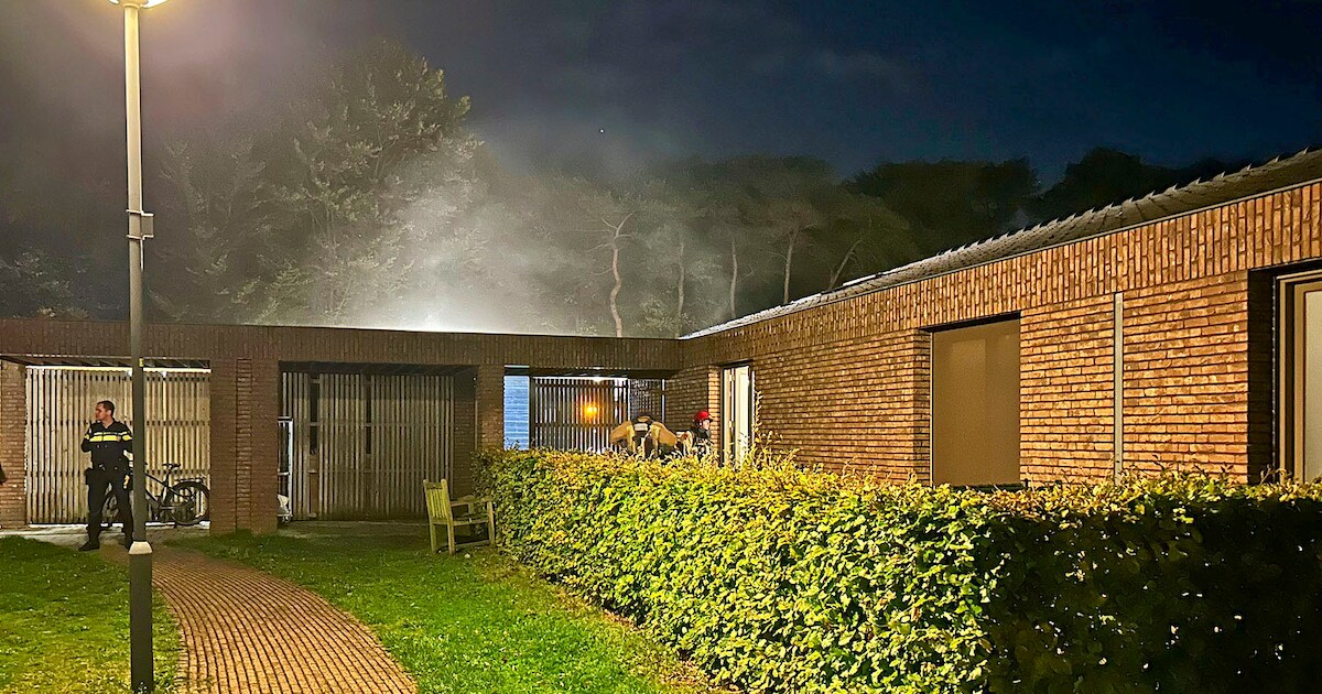 De brand in de zorginstelling in Duizel. © Rico Vogels/Fotopersburo Bert Jansen