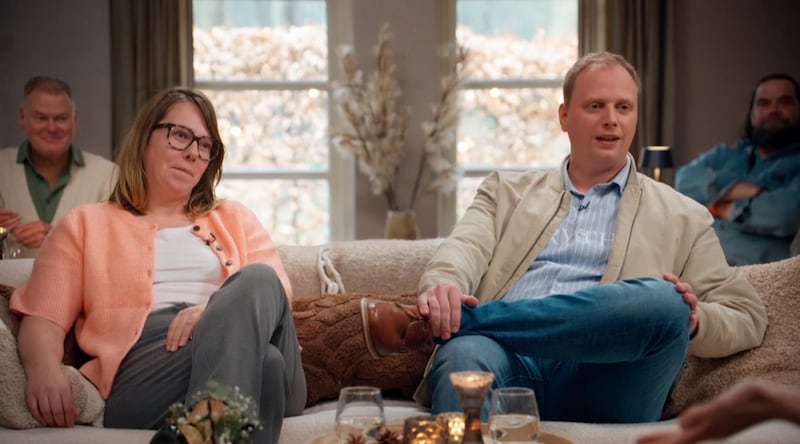 André en Debbie tijdens de reünie.
