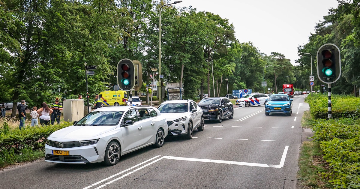 Kettingbotsing op Barchman Wuytierslaan in Amersfoort