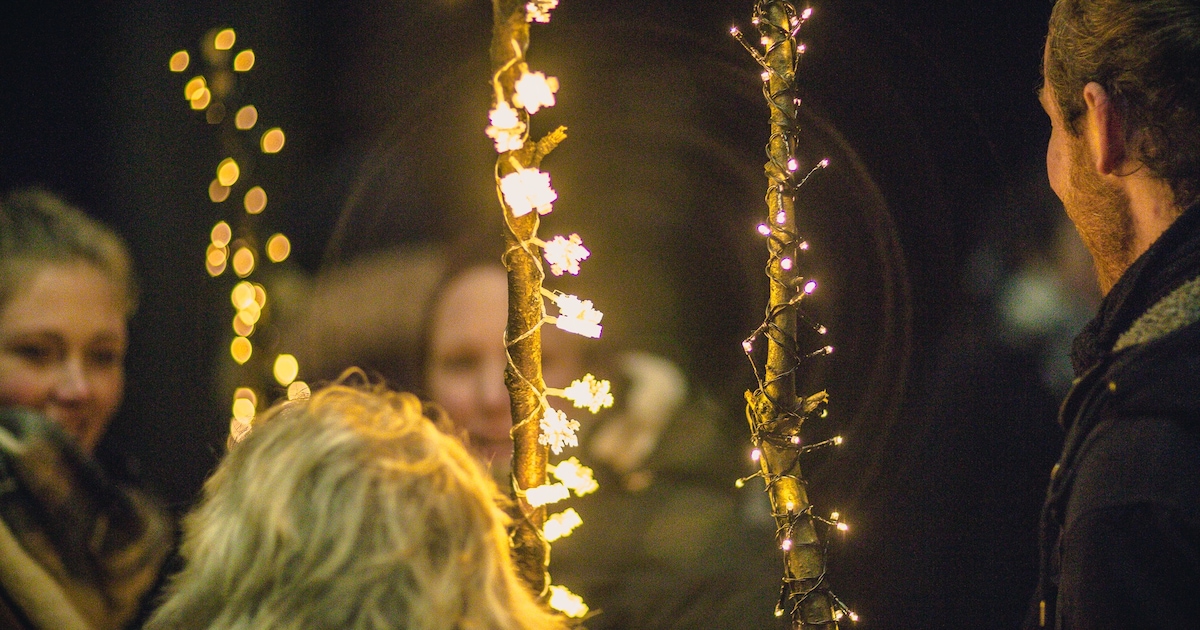 Lichtjeswandeling in Middenbeemster op 22 december