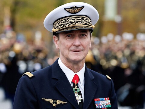De Franse legerstafchef Fabien Mandon. 