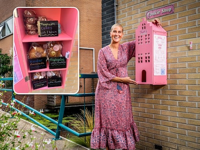 Ze zag een koekhuisje op TikTok, nu heeft Kimberley er zelf een en met succes: ‘Blijf maar bijvullen’