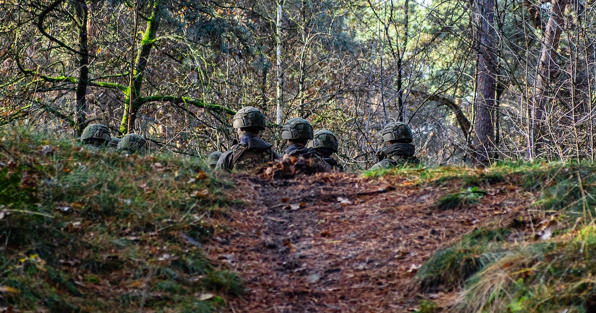 Militaire oefening in Vught