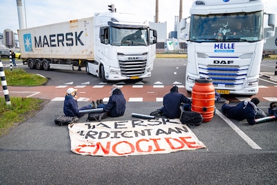 Blokkade bij containerterminals loopt ten einde, actievoerders vertrekken vrijwillig