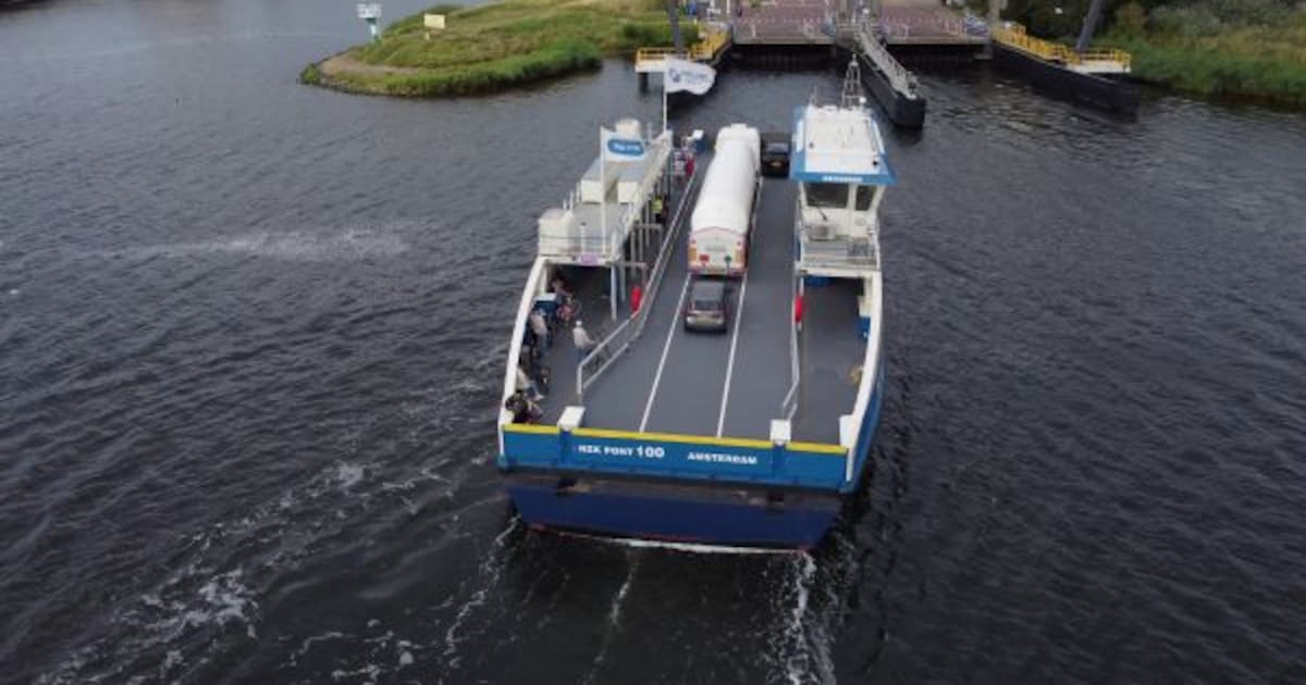 Tweede pont vaart binnenkort tussen Velsen-Noord en Velsen-Zuid