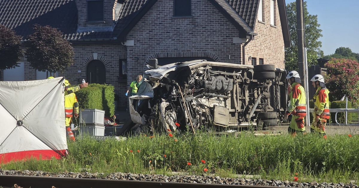 Kinderen (12 en 15), chauffeur en begeleider omgekomen bij aanrijding  tussen trein en schoolbus in België | Nieuws | AD.nl