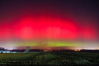 Zeldzaam noorderlicht laat zich goed zien op tal van plekken in Nederland