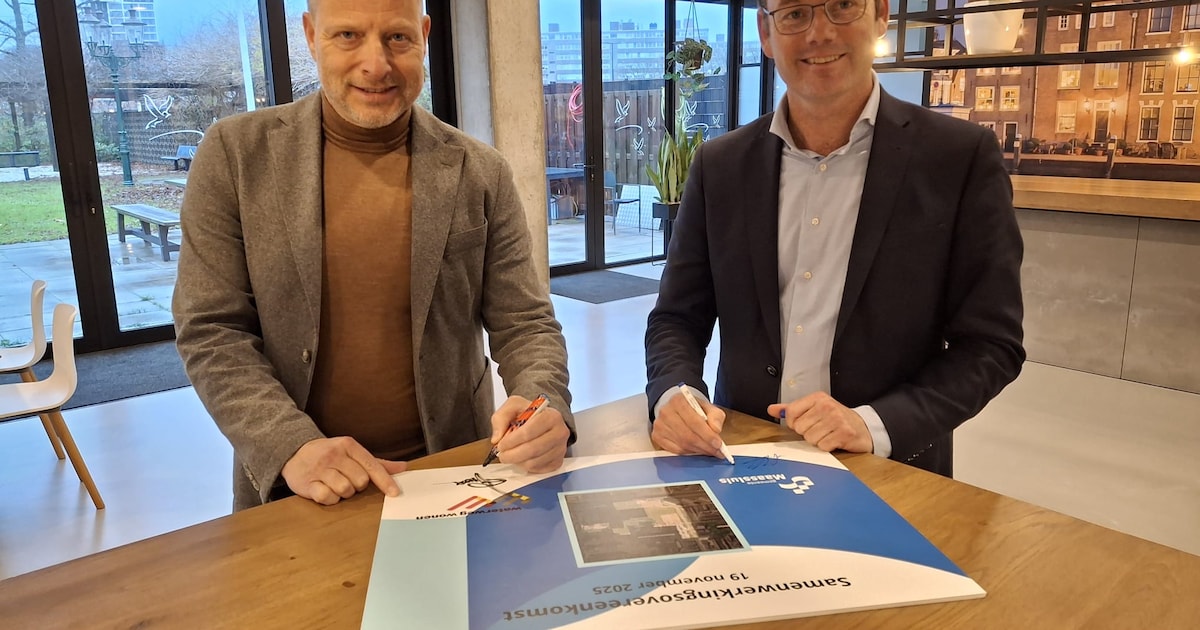 Maassluis en Waterweg Wonen tekenen voor 270 betaalbare huurwoningen bij Station West