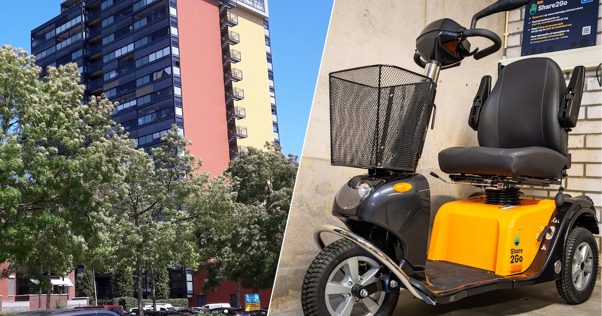Deelscootmobiel voor bewoners Piazzaflat: gangen blijven vrij en minder kosten gemeente