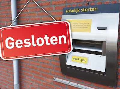 Ondernemers liggen niet wakker van sluiting stortautomaten: ‘Wie loopt er ’s nachts nog met zak geld