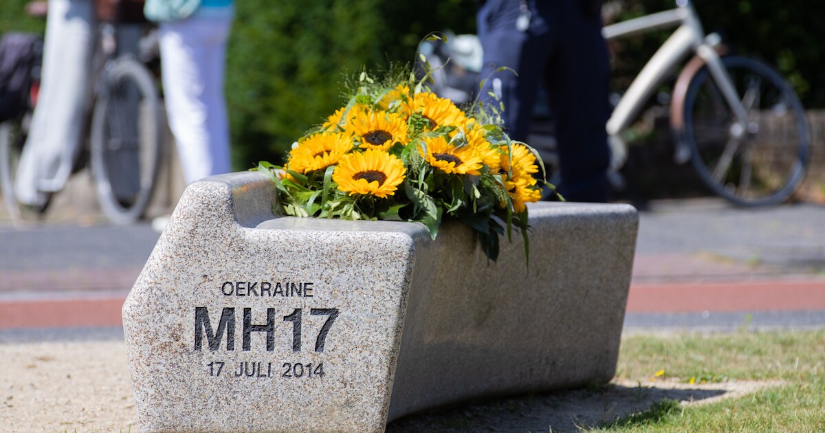 Zonnebloem eerbetoon in Amstelveen voor MH17 slachtoffers