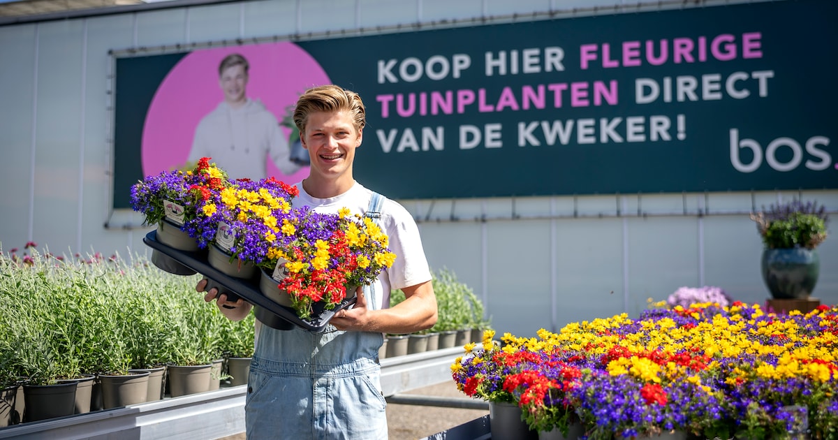 Blauwe tuinbroek, roze bord en een vlotte babbel: zo werd Jan (19) ineens ‘Jan de Plantenman’