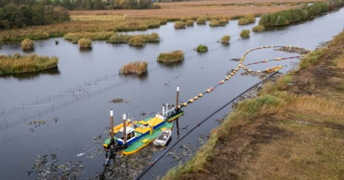 Baggerwerk aan Oude Zederik afgerond: bijna 80.000 kubieke meter weggehaald