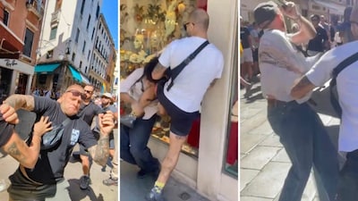 Nederlandse influencer betrokken bij grote vechtpartij met activisten in Venetië, toeristen vluchten winkels in