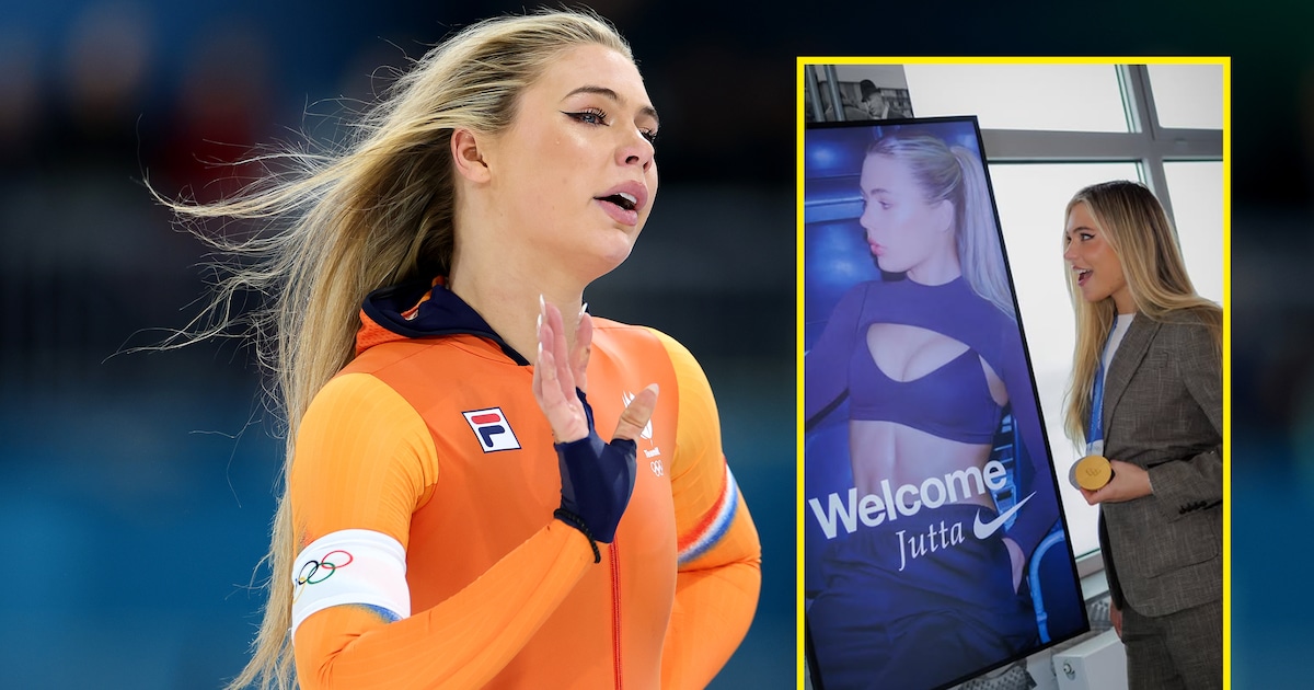 Jutta Leerdam in het zonnetje gezet bij bezoek aan hoofdkantoor Nike: ‘Wat een fantastische dag’