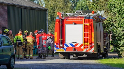 Varkens belanden in put op boerderij in Oss, brandweer redt ze