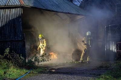 Voor de tweede keer in korte tijd brand in dezelfde schuur bij Kampen