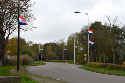 De driekleur wappert her en der in Woerden: viert D66 de overwinning?