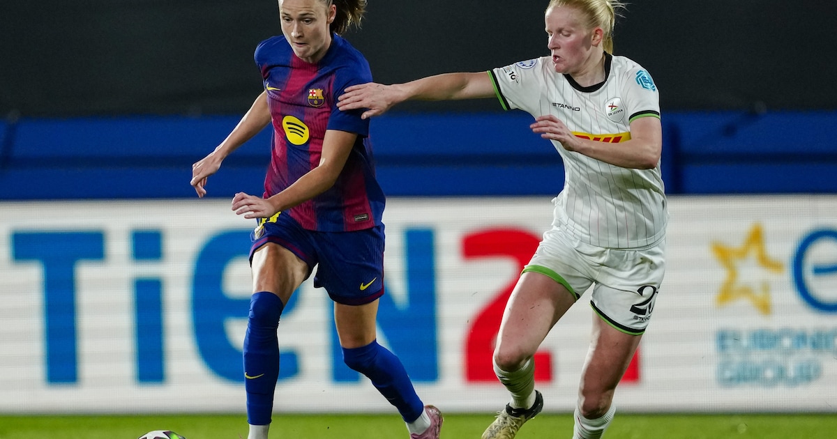 Linde Veefkind (24) uit Zeist met Belgische kampioen tegen FC Barcelona: ‘Hartstikke gaaf’