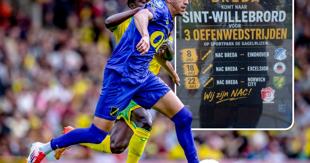 Speelt NAC wéér oefenwedstrijd tegen Norwich City? Mysterieuze poster zegt van wel