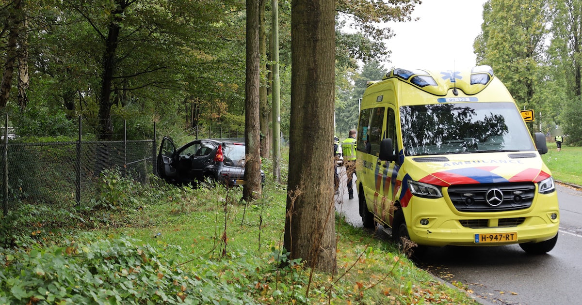 Automobilist ramt hek bij ongeval in Amersfoort