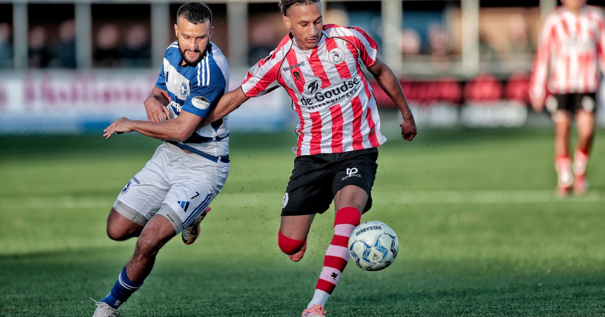 Spakenburg morst in blessuretijd punten en ziet koploper uitlopen