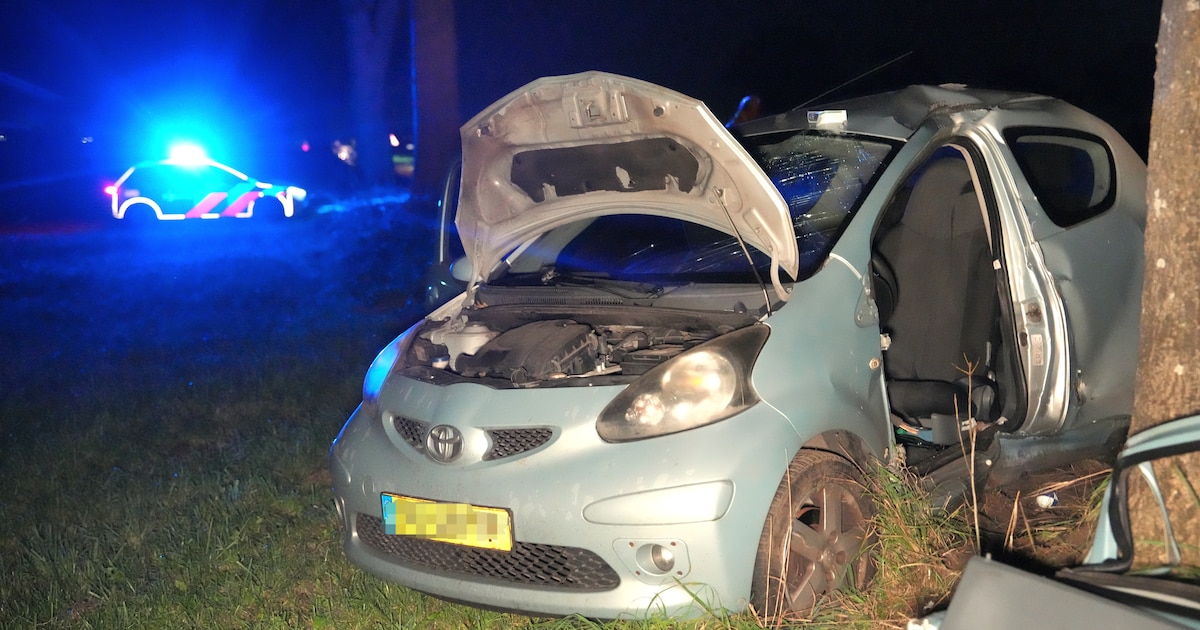 Ernstig ongeluk bij Scheerwolde, bestuurder gewond