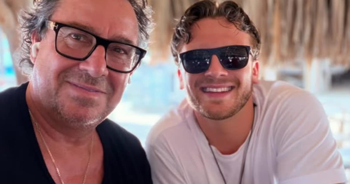 Marco Borsato in het zonnetje gezet door zoon Luca en Samantha Steenwijk dankbaar voor goede genen