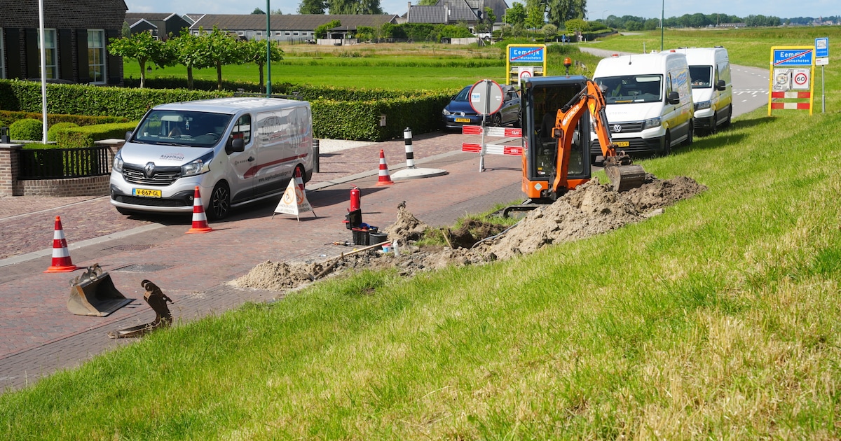 Eemdijk dinsdag afgesloten wegens reparatie gaslek