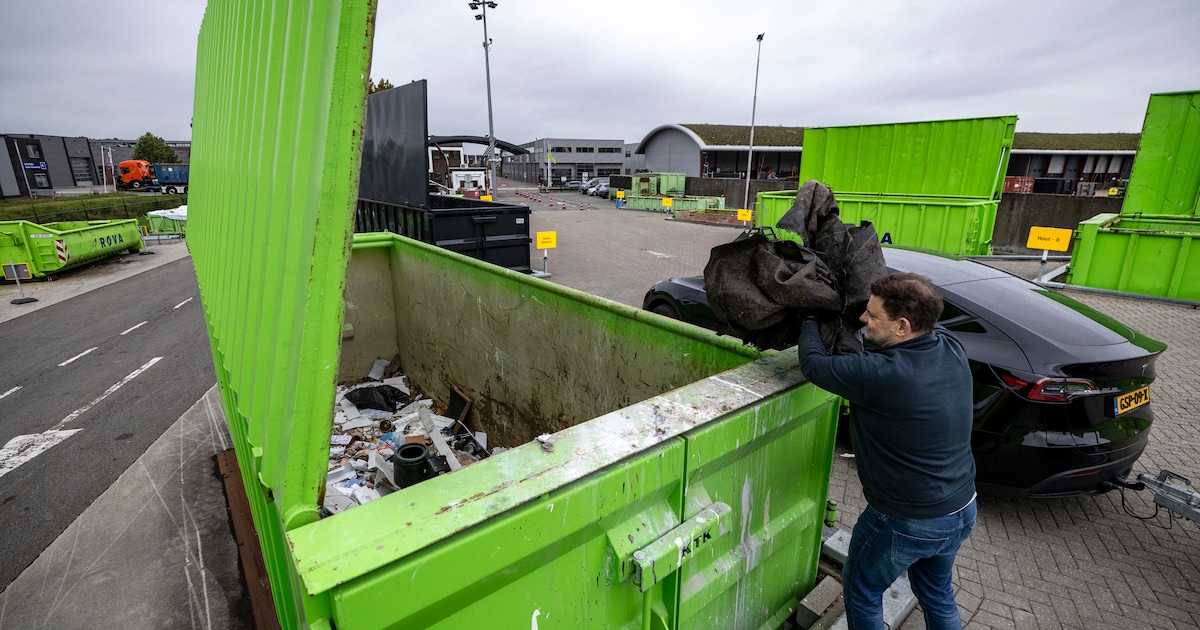 Milieustraat in Someren gaat maandag weer open na vernieuwing